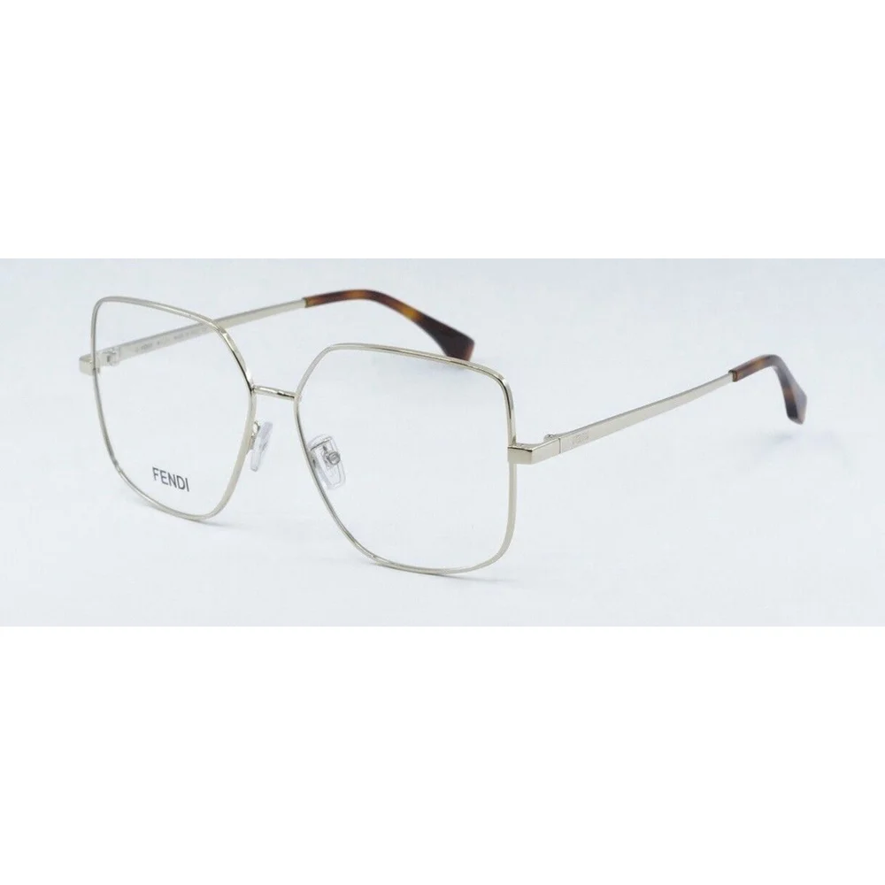Fendi Eyeglasses FE50009U 032 57-14 140 Gold Frame Made In Italy